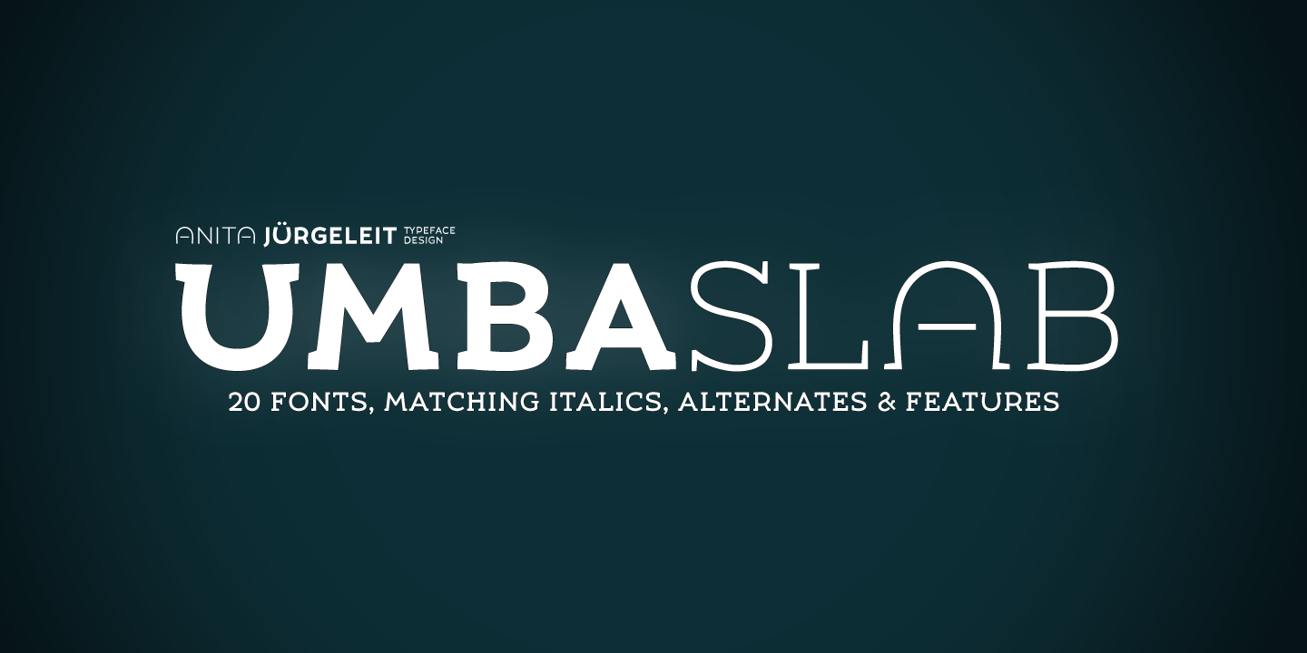Ejemplo de fuente Umba Slab Alt Bold Italic